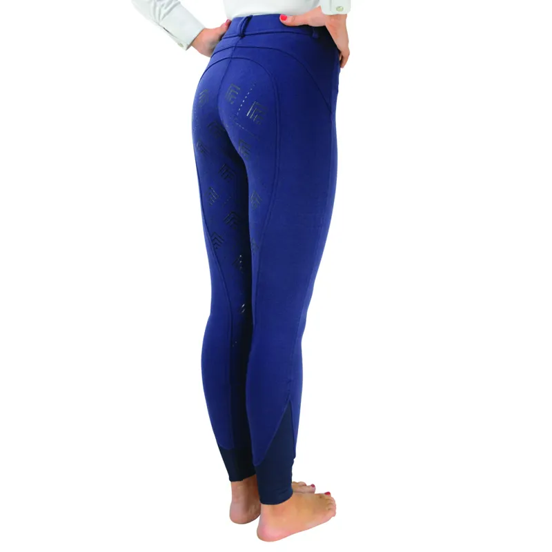 Hy Equestrian Derby Ladies Breeches - Navy-1